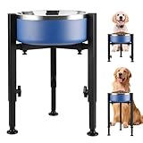 Quatre hauteurs réglables : Quatre hauteurs réglables : 22, 28, 32 et 37 cm, et une largeur réglable de 15 à 28 cm. Assurez-vous que votre animal mange toujours dans une position saine et sûre.