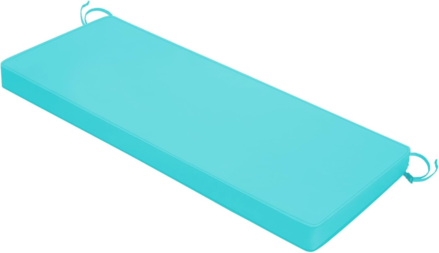 Mrsenloi Outdoor Bench Cushion 48x18x3 Inch with Ties, Thick Waterproof Porch Swing Cushions for Patio Furniture Chair Pad, Seat Sofa Garden Replacement Cushion Sponge Filling