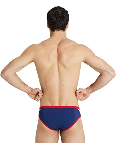 Image of ARENA Men's Icons Solid Swim Briefs Professional Training Swimsuit Sports Trunk