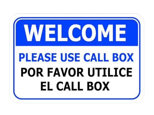 Panneau mural Call Box signalisation entreprise taille L