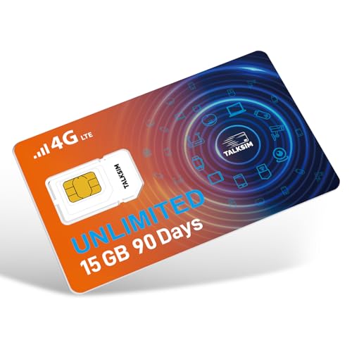 Unlimited Data SIM Card for 90 Days |15GB High-Speed 5G