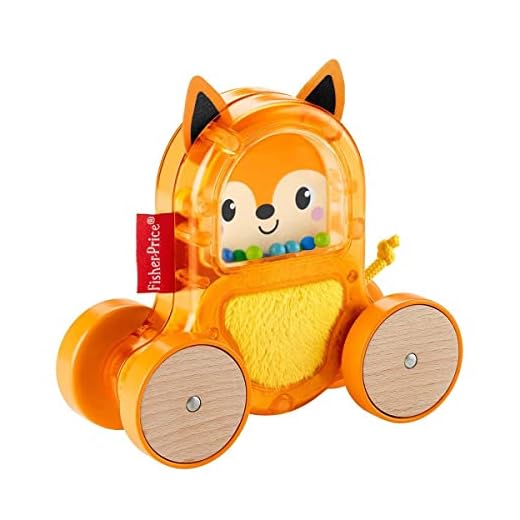 FP Fisher-Price GLD01 färgglatt husdjur på hjul, räv