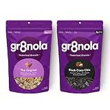 gr8nola 2-Pack Bundle - Includes THE ORIGINAL and BLACK COCO (CHARCOAL) CHIA - Healthy, Low Sugar, S