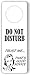 MySigncraft Do not Disturb Door Hanger Sign with Retro Image