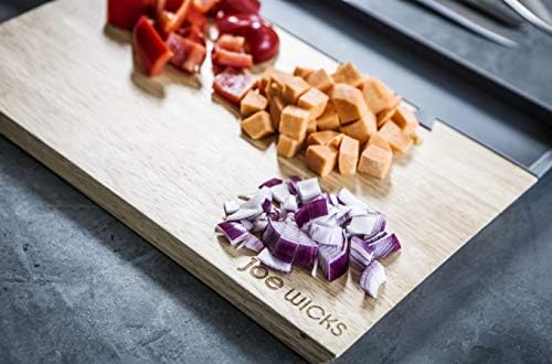 Joe Wicks 47375 - Large chopping board - Sorter Tray - Food Preparation - Wood - 35 x 21 x 2 cm, Grey