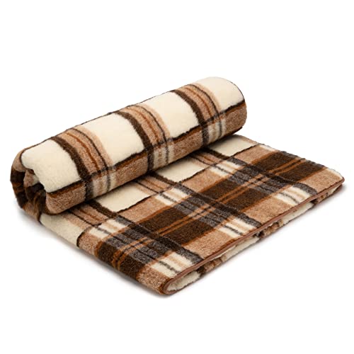 Best Wool Coperta Lana Merinos 160x200 cm - Morbida in