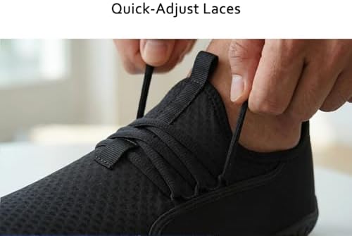 WHITIN Water Shoes Men Women Unisex M8/W10 Aqua Sneakers All Black — view 3
