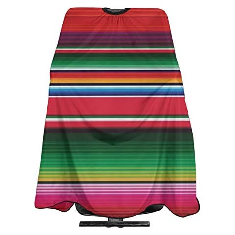 Barber Cape Colorful Mexican Stripes Salon Haircut Apron,Premium Professional Hair Cutting Cape,Stylist Salon Supplies,Durable Hairdressing Cape for Men Women Cover
