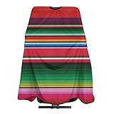 Barber Cape Colorful Mexican Stripes Salon Haircut Apron,Premium Professional Hair Cutting Cape,Stylist Salon Supplies,Durable Hairdressing Cape for Men Women