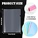 Mimorou 100 Pcs Clear Report Cover with Sliding Bar 50 Sheet Capacity Presentation Binder Transparent Resume Folder Plastic Folder for File Report School Office(Novetly Color,Water Drop)