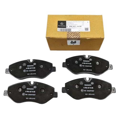 Mercedes-Benz Genuine Front Brake Pads A9064211600, OEM Original Replacement Part Without Wear Sensor, Fits V-Class W447, Vito Viano W639, Sprinter W906, Direct Fit