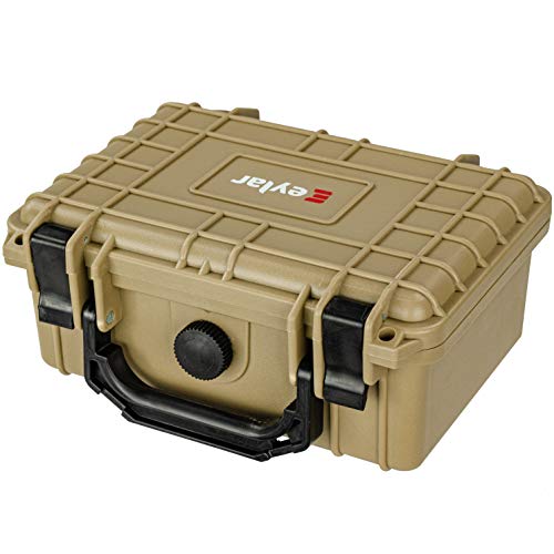 Estuche rígido protector para cámara Eylar 8.12x6.56x3.56 pulg Tan miniatura 3