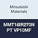 Mitsubishi Materials MMT16IR270NPT VP10MF MMT Series Carbide G-Class Internal Ground Threading Insert, NPT Type, Right, Grade VP10MF, 2.7 mm Pitch, 9.525 mm IC (Pack of 5)