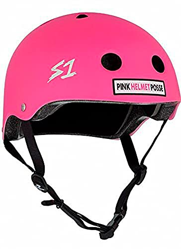 S-ONE Mini Lifer Helmet - Multiple Impact - CPSC Certified (Pink Helmet Posse Hot Pink Matte, Size X-Small)