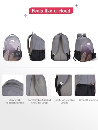 Image of Genie 19 inch Laptop Backpack for Women & Girls | Spacious Office, College & Travel Bag | Water Resistant, Multi-Compartment with Padded Laptop Sleeve