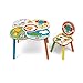 Fisher-Price FP10000 Ensemble de Table et Chaise, Bois, Blanc/Jaune, 52x60x60 cm