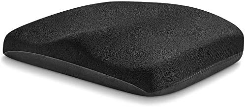 Tsumbay Memory Foam Seat Cushion, Office Soft Seat Cushion with Carry Handle, Washable Cover, Comfortable Coccyx Cushion for Home Office Chair Pad, Car Seat, Wheelchair -Black