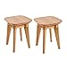 Krok Wood 2X Taburete Paris, Madera de Haya 35x35x45 cm