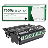  T650 T650A11A T650A21A Cartouche de toner de rechange pour imprimantes Lexmark T650 T650n T650dn T650dtn T652 T652n T652dn T652dtn T654 T654n T654dn 7 000 Pages - Lot de 1