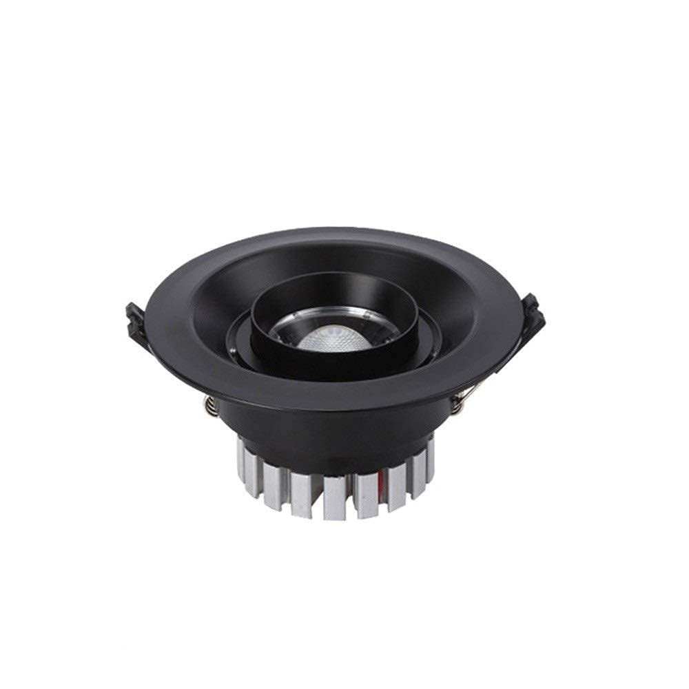 Reflektor, 15 W LED Regulowany panel sufitowy wpuszczany panel sufitowy Okrągła lampa antyodblaskowa Zintegrowana płaska Downlight Kryty Sklep Handlowy Centrum Handlowe Biuro Korytarz Nawa Dekoracja