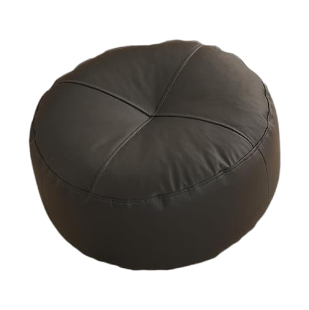 Imooreshine Black Round Chair Cushions, Comfortable Floor Pillow for Sitting, Extra Thick Round Seat Cushion for Floor, Chair, Yoga & Meditation, Black