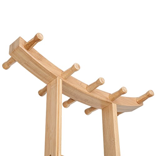 LANGRIA, moderno appendiabiti in bambù, supporto