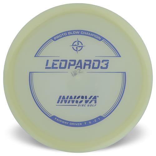 Innova Proto Glow Champion Leopard3 – Glow in The Dark Disc Golf Fairway Driver (165-169g)