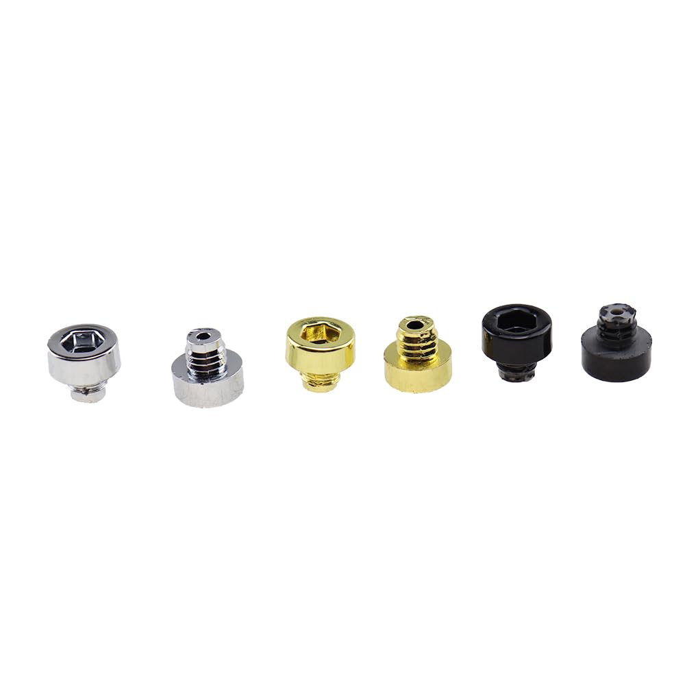 100 Stück Set 6 mm Radnieten Kunststoff Nagel Reifen Muttern Bolzen Bolzen für Auto Styling Tuning Felge Lip Dekoration(GOLD-100PCS)