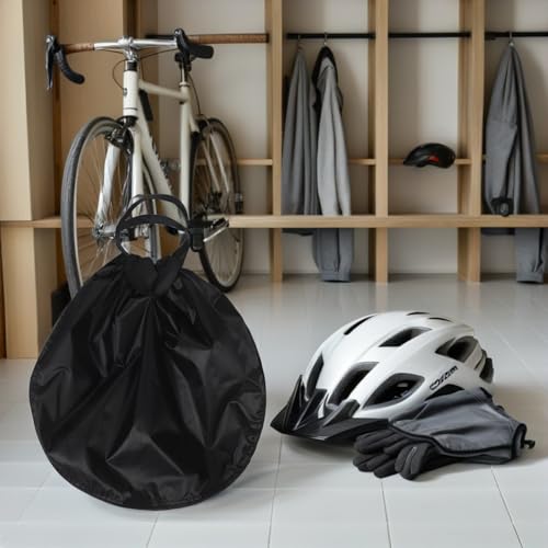 Bolsa para casco de gran capacidad Happyyami impermeable y flexible para moto 7