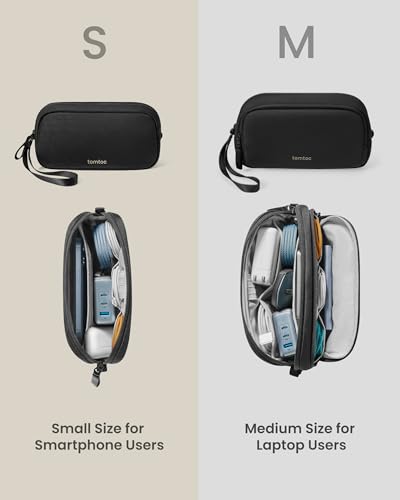 tomtoc torba na akcesoria etui na kable, elektronika akcesoria do laptopów organizer torba na akcesoria podróżne etui na adapter, mysz, kabel, zasilacz, ładowarkę, dysk twardy