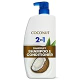 2 in 1 Dandruff Shampoo and Conditioner, Coconut, 28.2 fl oz