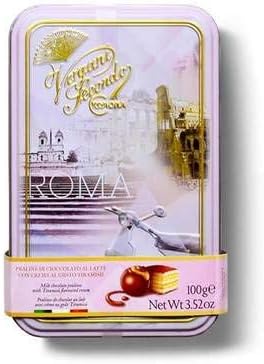 Vergani - Roma - Praline Cioccolato al Latte Gusto Tiramisu - Tin - 100g (3.52oz)