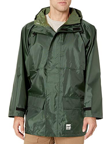 Viking Men's Open Road 150 Denier Trilobal Rip-Stop Waterproof and Windproof Industrial Jacket with Hood