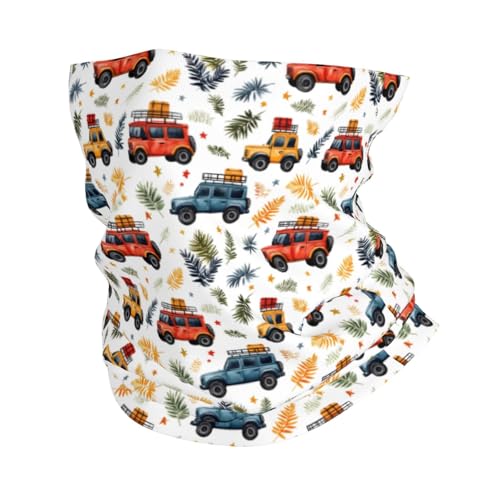 TZTTZT Neck Gaiters for Men Women - Cartoon Car Plant Print Head Scarf Balaclava Face Neck Scarf Mask Cover Bandana