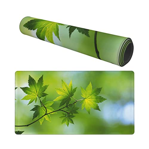 HD zielona natura podkładka pod mysz 40 x 75 cm duża podkładka pod mysz do gier, do biura, gier, komputera, laptopa, biurka
