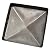 5.5" x 5.5" Stainless Steel Pyramid Post Cap for True/Actual 5.5" x 5.5" Wood Posts (Works ONLY with Actual 5.5" x 5.5" Posts. Will NOT Work with Actual 6" x 6" Posts)