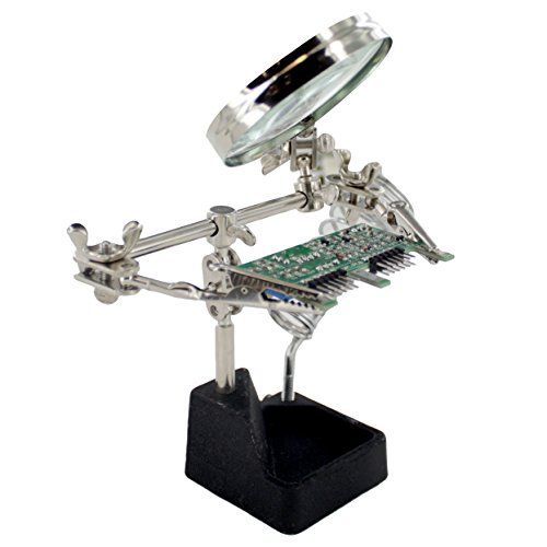 Miyako Solder Helping Hand With Magnifying Glass And Soldering Iron Stand (Hh-4) #TOP1