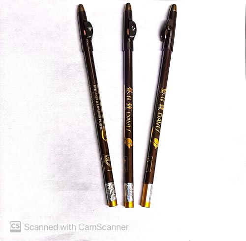 Davis Extra Waterproof Makeup Pencil Eyebrow, Eyeliner & Lip Liner Long Lasting Vitamin Enriched Formula
