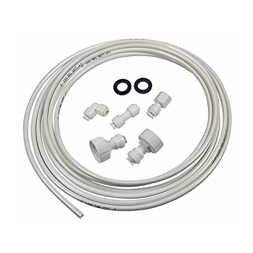 Preisvergleich Produktbild Electrolux AEG 4055077970 405507797 ORIGINAL Zulaufschlauch Schlauch Icemakerschlauch Wasserschlauch 6 m 3 / 4" inklusive Anschlusszubehör für Side-by-Side Kühlschrank