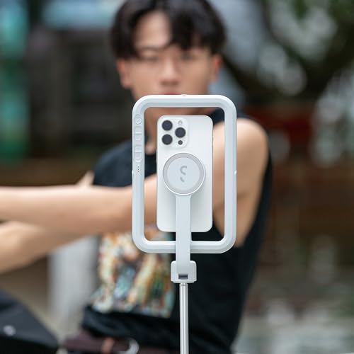 Agarre compacto de batería Qi2 y luz de anillo ShiftCam Creator Kit Pro con trípode extensible 7