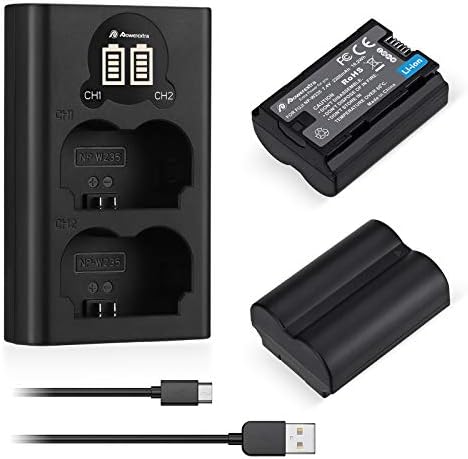 Powerextra NP-W235 2X Battery with Dual Charger Compatible with Fujifilm X-T4 VG-XT4 Vertical Battery Grip