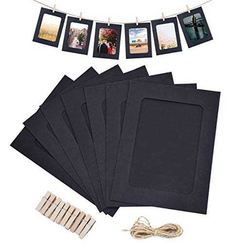 NOBBEE Paper Photo Frame 5x7 Kraft Paper Picture Frames 10 PCS DIY Cardboard