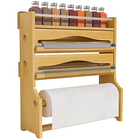 Wall Mounted Bamboo Paper Towel Holder - Zri Bamboo Cover