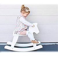 Kids Classic Design Rocking Horse, Baby Rocking Horse Wooden, Kid Riding Toys/Horse, Exercise Arm Grasping Ability, Anti-turnover Design, Improve Sense Of Balance