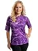 Aqua Design Women UPF 50+ Short Sleeve Comfort Fit Rash Guard Swim Surf Shirt,Liquid Purple,Large