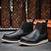 SL-Saint Handmade Soft Toe Chelsea Boots For Men Classic Fashion Genuine Full Grain Leather Ankle Basic Work Shoes (Black, Adult, Men, 10, Numeric, US Footwear Size System, Wide)