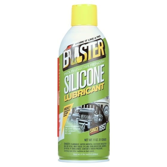 Blaster Silicone Lubricant Multi-Surface Lubricant for Metal Plastic Wood Rubber 11 Fl Oz (Pack of 1) Non-Staining