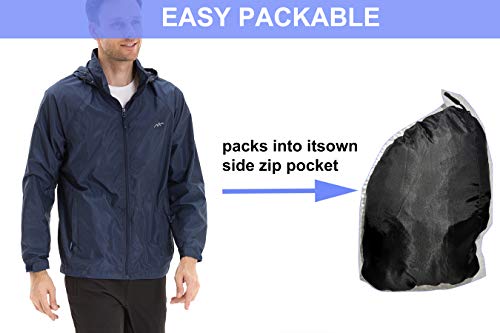 Image of Mens Windbreaker Jackets Lightweight Packable Jacket,Windproof and Dustproof