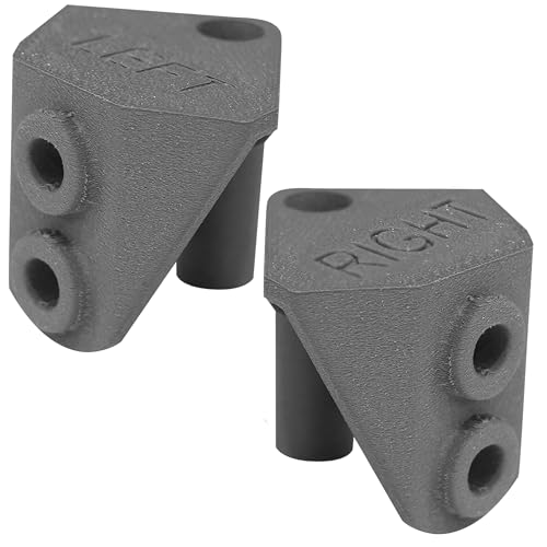 Left & Right Door Hinge Replacement Set for Rubbermaid 6 x 5 ft Slide-Lid Resin Shed, Compatible with Part 3T16 & 3T17, Heavy-Duty PA Nylon Hinges