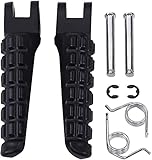 Motorrad FußRasten Hinten für Ducati Monster 696 796 2009-2012, Aluminium Anti-Rutsch Pedal Beifahrertrittbrett Vordere Hintere Pedal Ersatz UmbauzubehöR